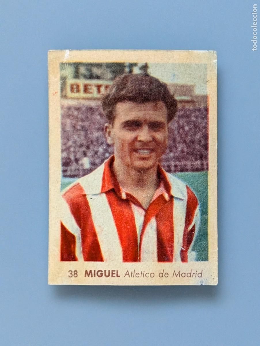 Cromos de f&uacute;tbol: RARO CROMO RARE CARD MIGUEL ATLETICO MADRID RUIZ ROMERO LIGA 1955 1956 55/56 FOOTBALL FUTBOL
