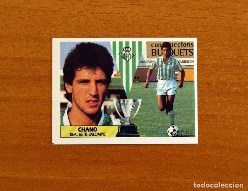 Figurine di Calcio: Real Betis - Chano - Ediciones Este Liga 1987-1988, 87-88 - Nunca Pegado