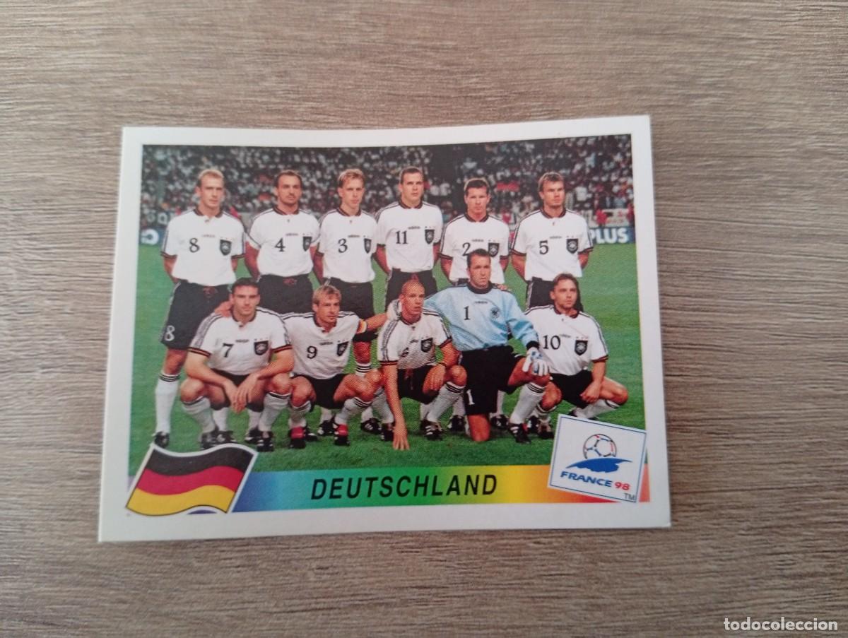 Cromos de Futebol: ALINEACION ALEMANIA 371 PANINI FRANCIA 1998 98 SIN PEGAR NUNCA PEGADO