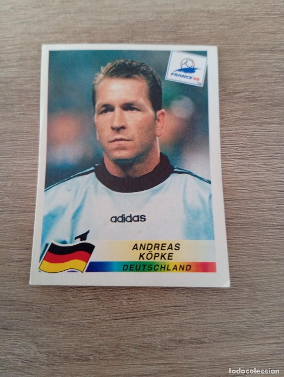 Cromos de f&uacute;tbol: ANDREAS KOPKE 373 ALEMANIA PANINI FRANCIA 1998 98 SIN PEGAR NUNCA PEGADO