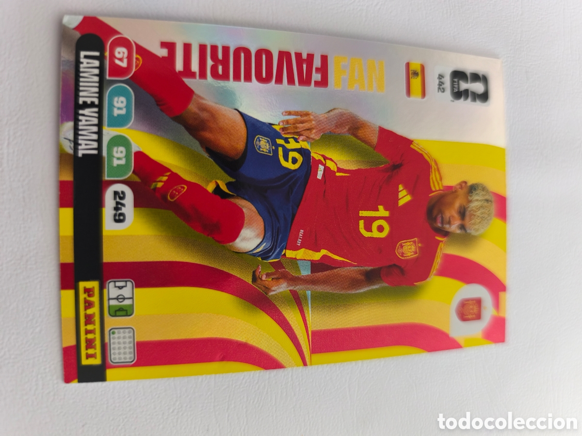 Figurine di Calcio: 442 lamine yamal fan favourite espa&ntilde;a barcelona ADRENALYN MUNDIAL FIFA WORLD CUP 2026 PANINI NO LIGA