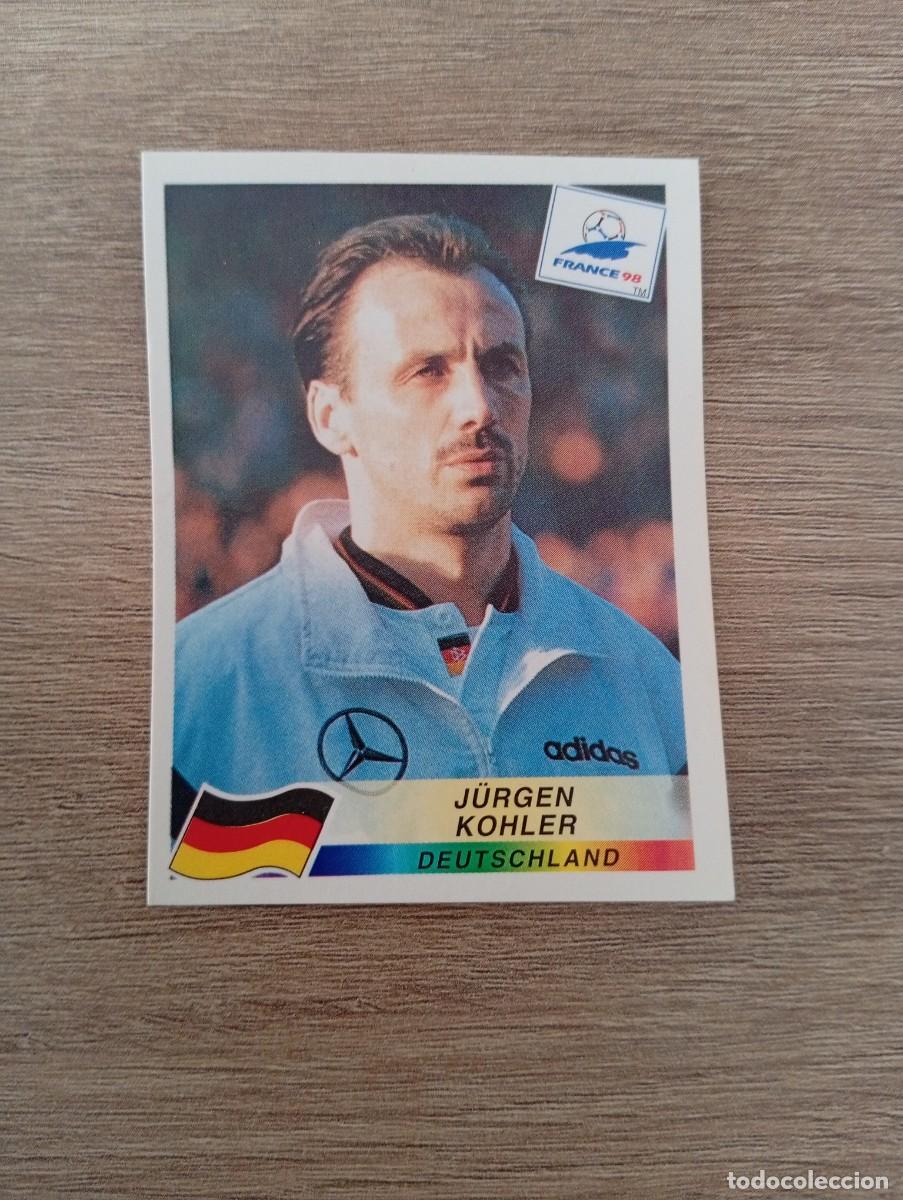 Fu&szlig;ball-Sticker: JURGEN KOHLER 376 ALEMANIA PANINI FRANCIA 1998 98 SIN PEGAR NUNCA PEGADO
