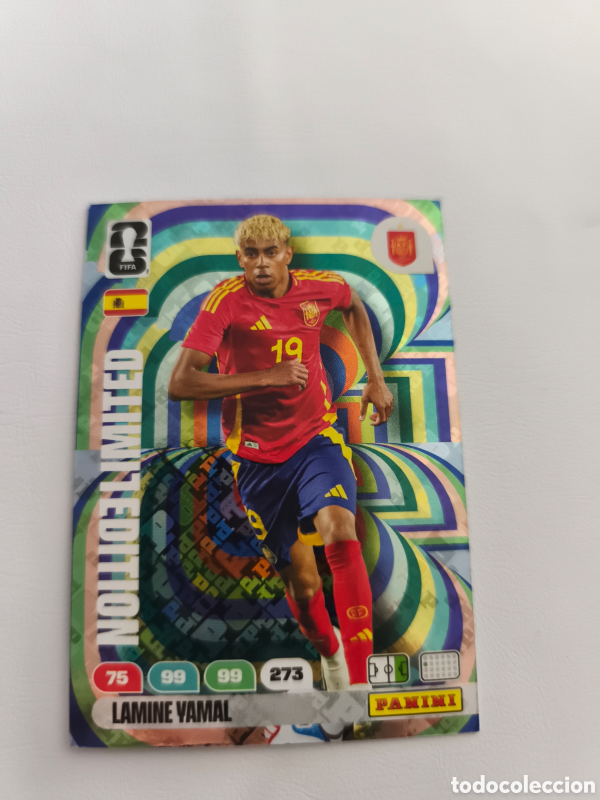 Fu&szlig;ball-Sticker: EDICION LIMITADA LAMINE YAMAL ESPECIAL ESPA&Ntilde;A ADRENALYN MUNDIAL FIFA WORLD CUP 26 2026 PANINI