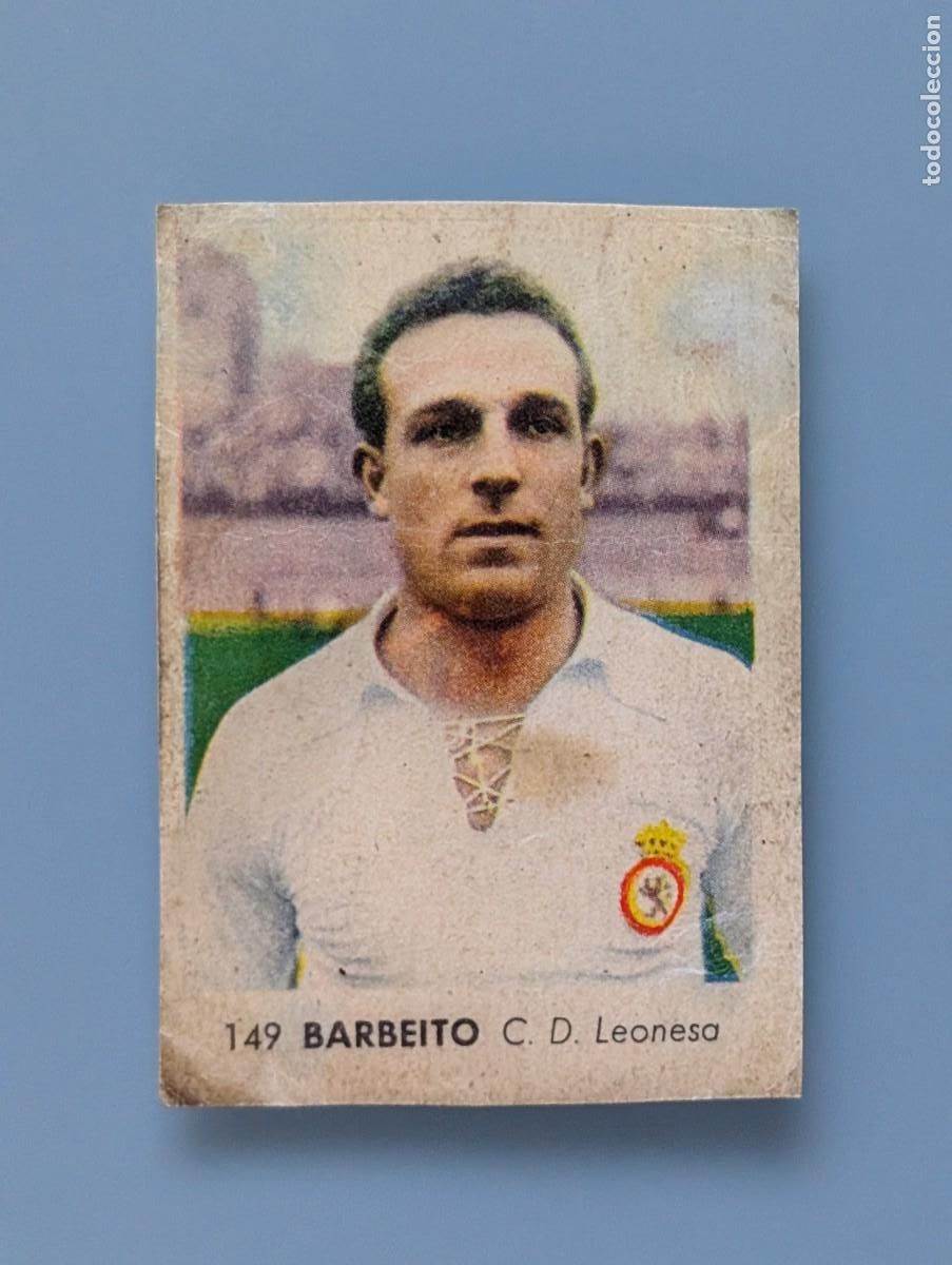Cromos de f&uacute;tbol: RARO CROMO RARE CARD N&deg; 149 BARBEITO CD LEONESA RUIZ ROMERO LIGA 1955 1956 55/56 LEON FOOTBAL FUTBOL