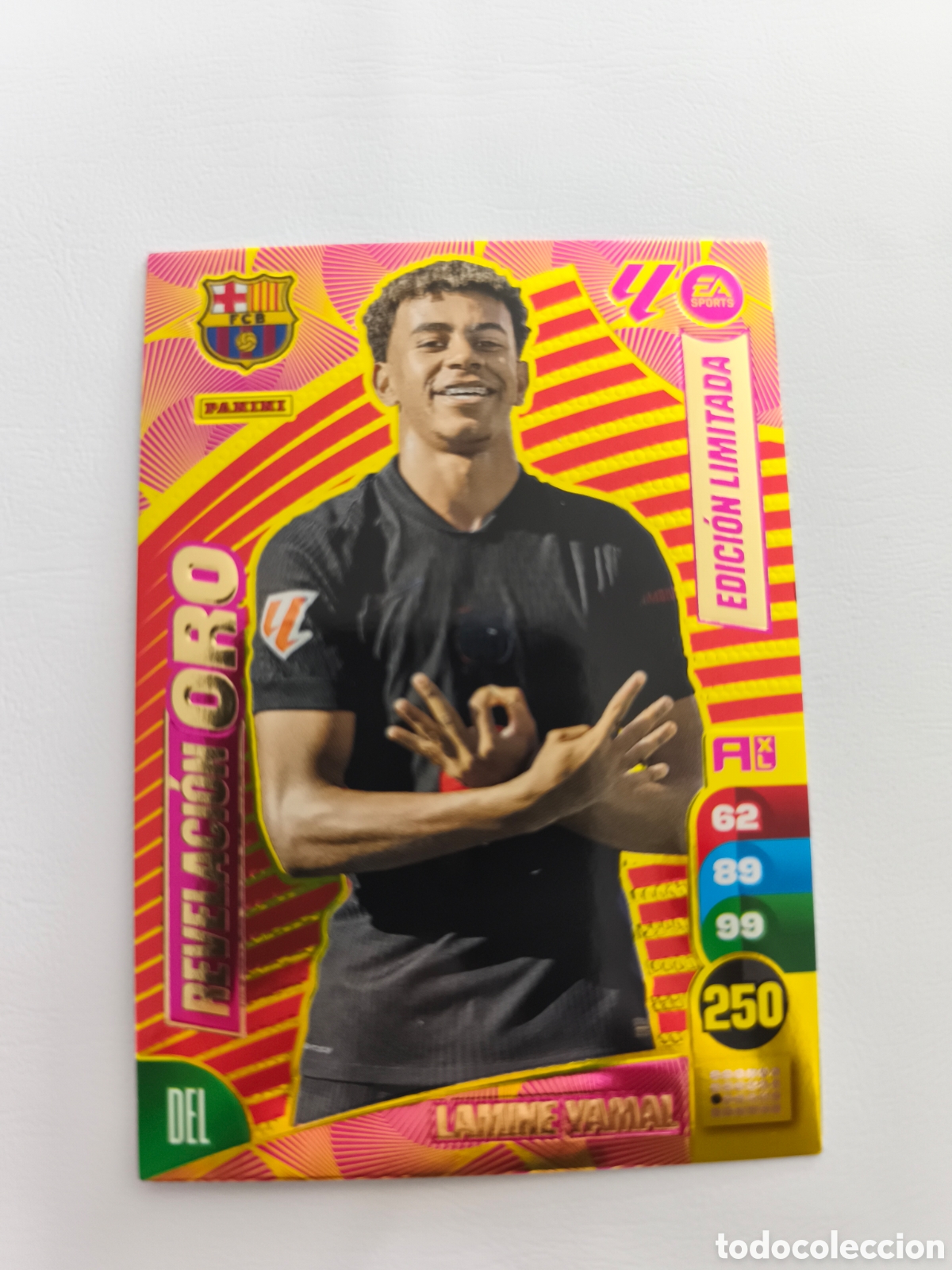 Cromos de f&uacute;tbol: ADRENALYN XL 2024 2025 24 25 PANINI REVELACI&Oacute;N ORO LAMINE YAMAL EDICI&Oacute;N LIMITADA BARCELONA BAR&Ccedil;A