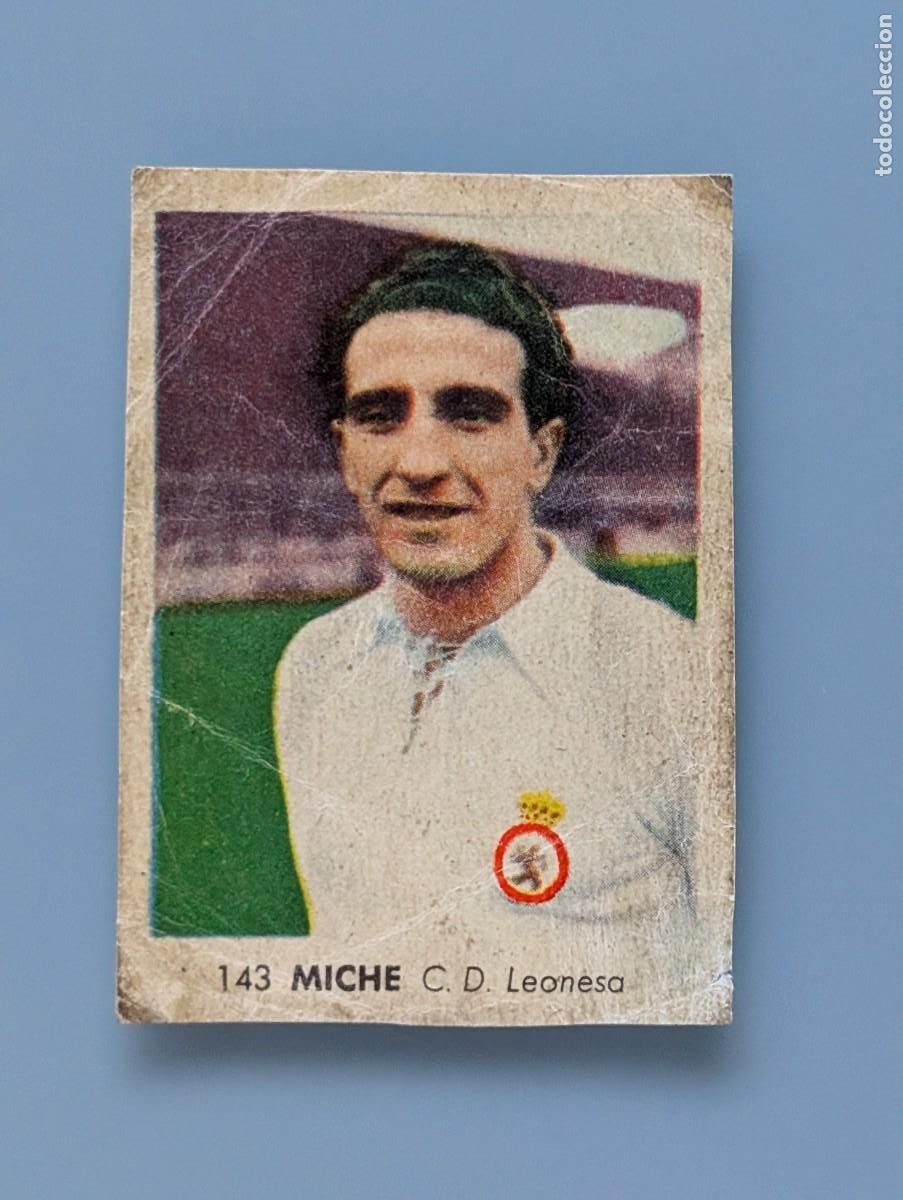 Cromos de f&uacute;tbol: RARO CROMO RARE CARD N&deg; 143 MICHE CD LEONESA RUIZ ROMERO LIGA 1955 1956 55/56 LEON FOOTBAL