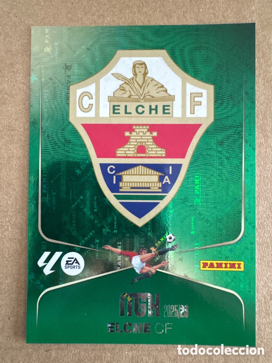 Cromos de f&uacute;tbol: # 127 Escudo Elche Megacracks 25 26 2025 2026 MGK
