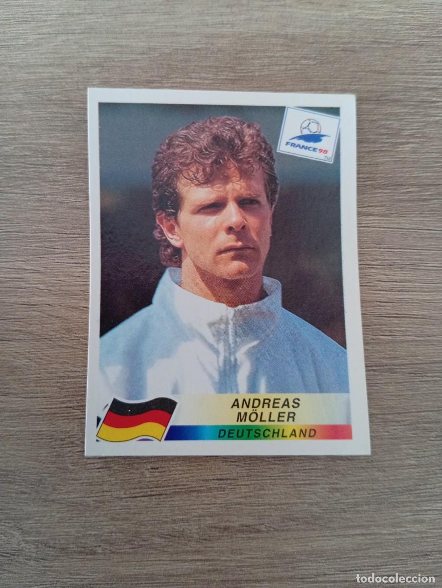 Cromos de f&uacute;tbol: ANDREAS MOLLER 383 ALEMANIA PANINI FRANCIA 1998 98 SIN PEGAR NUNCA PEGADO