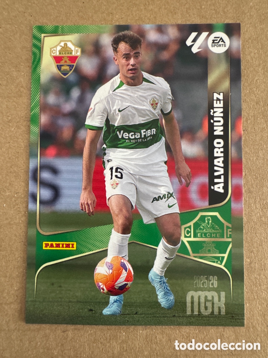 Cromos de f&uacute;tbol: # 130 &Aacute;lvaro N&uacute;&ntilde;ez Elche Megacracks 25 26 2025 2026 MGK