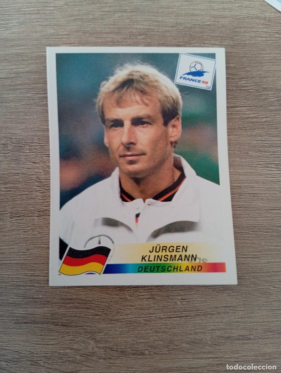 Cromos de f&uacute;tbol: JURGEN KLINSMANN 386 ALEMANIA PANINI FRANCIA 1998 98 SIN PEGAR NUNCA PEGADO