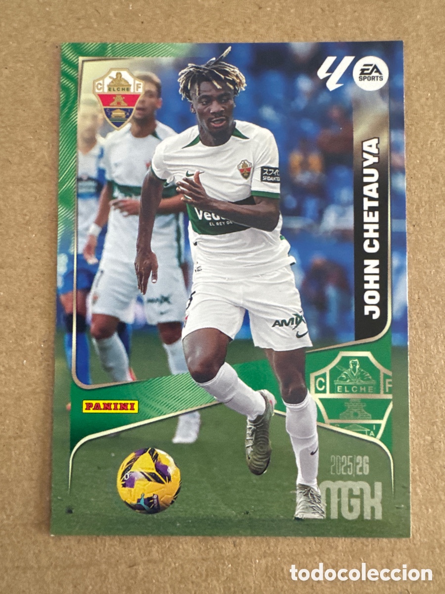 Football Stickers: # 133 John Chetauya Elche Megacracks 25 26 2025 2026 MGK