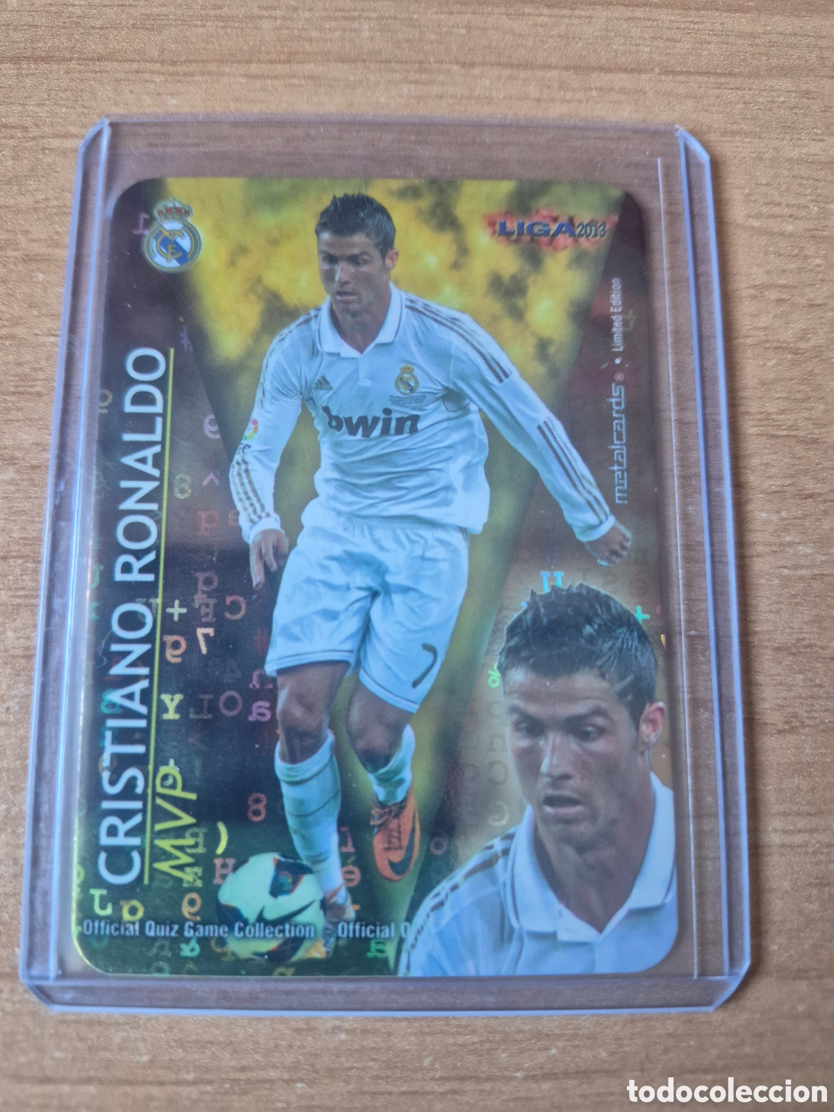 Football Stickers: Mundicromo 2012 2013 Ronaldo MVP Fondo Letras