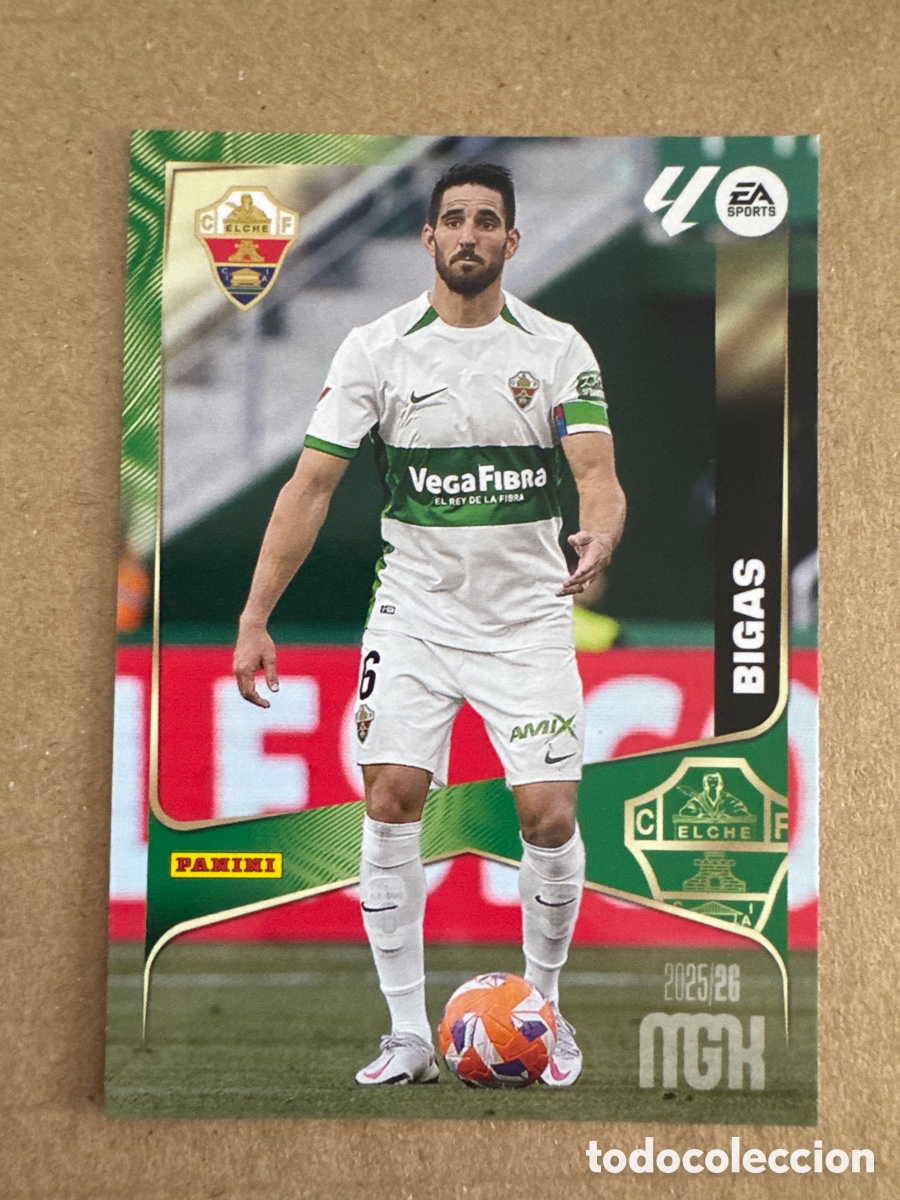 Cromos de f&uacute;tbol: # 134 Bigas Elche Megacracks 25 26 2025 2026 MGK