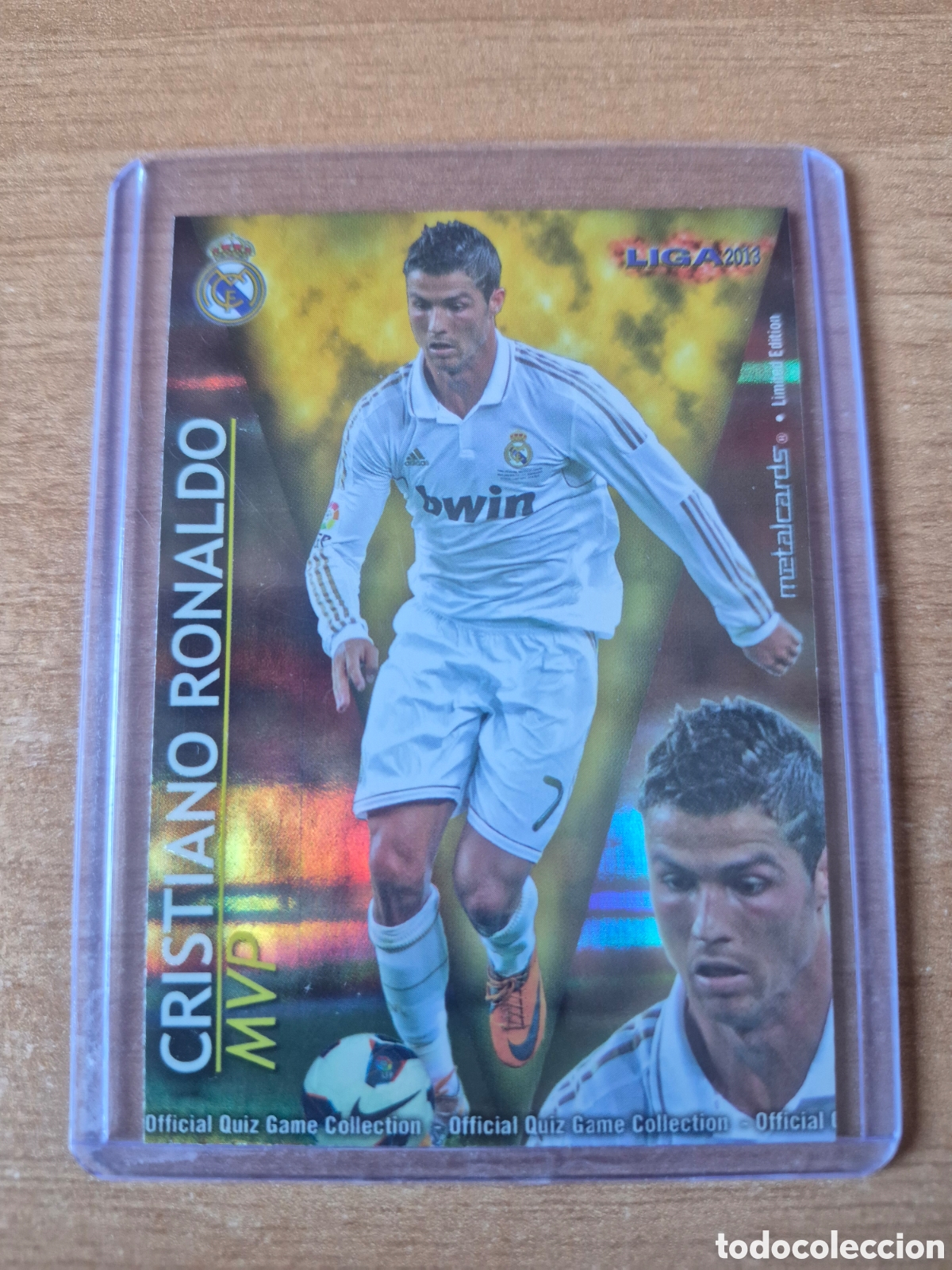 Cromos de f&uacute;tbol: Mundicromo 2012 2013 Ronaldo MVP Rayas Puntas Cuadradas