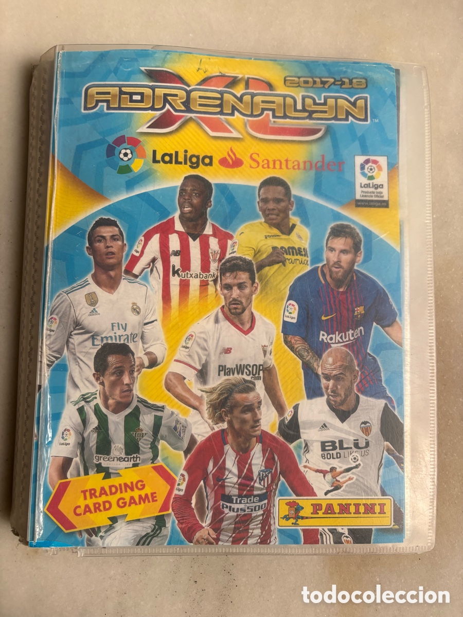 Cromos de Futebol: Fichero de 180 Cromos fichas la Liga, Adrenaline, 2017 2018 Panini