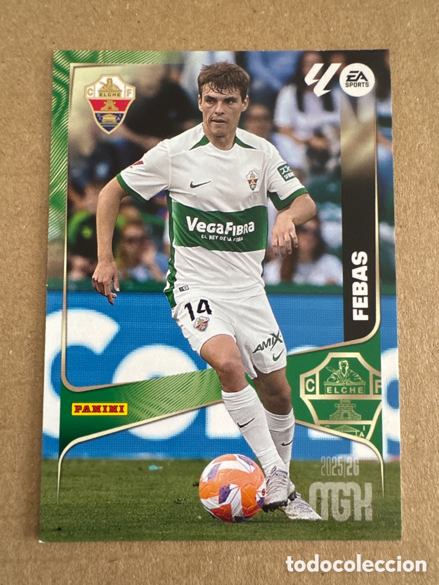 Cromos de f&uacute;tbol: # 136 Febas Elche Megacracks 25 26 2025 2026 MGK
