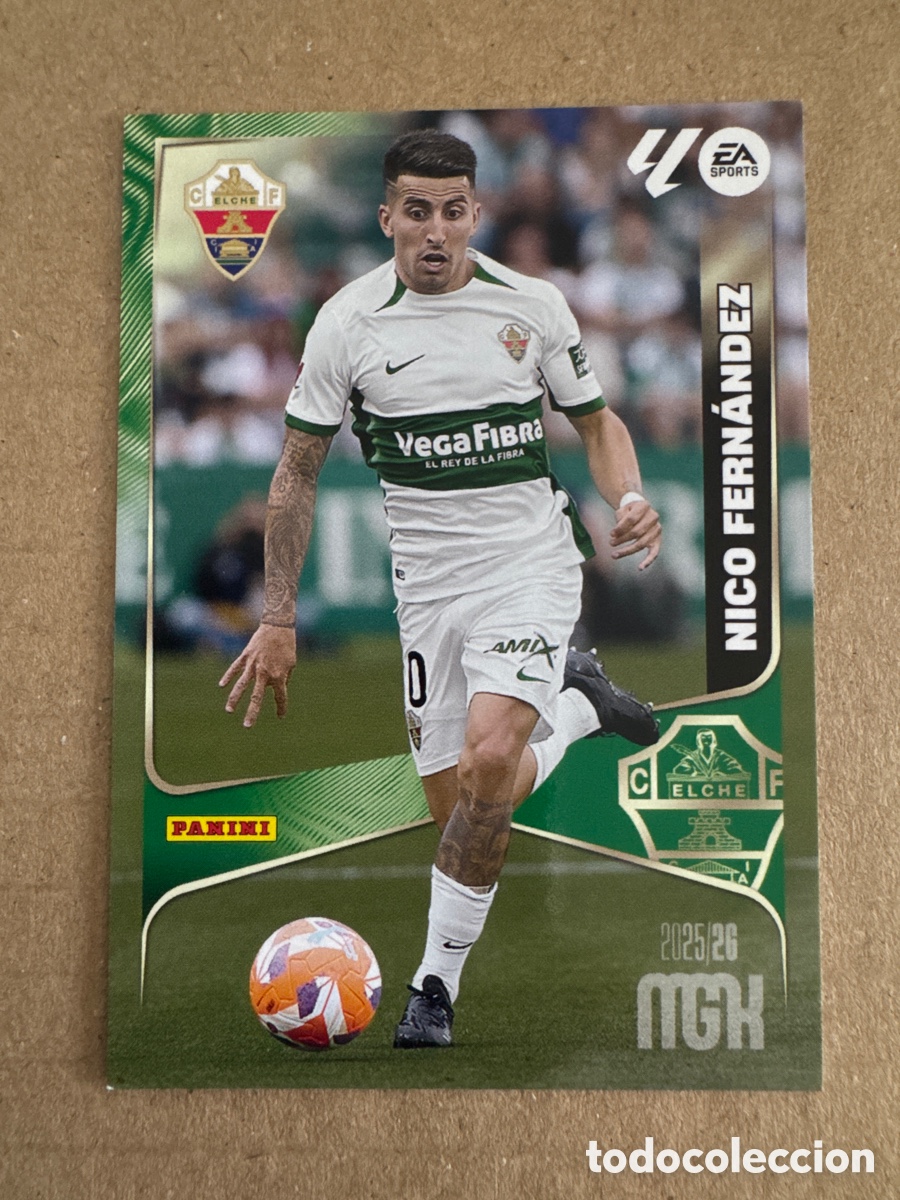 Cromos de f&uacute;tbol: # 139 Nico Fern&aacute;ndez Elche Megacracks 25 26 2025 2026 MGK