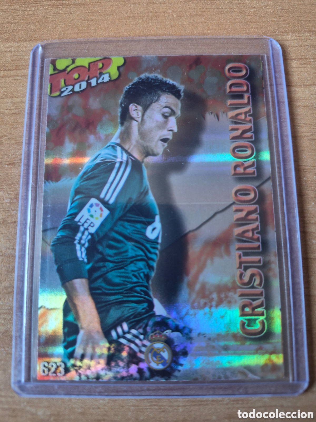 Cromos de f&uacute;tbol: Mundicromo 2013 2014 Ronaldo Top Rojo Rayas