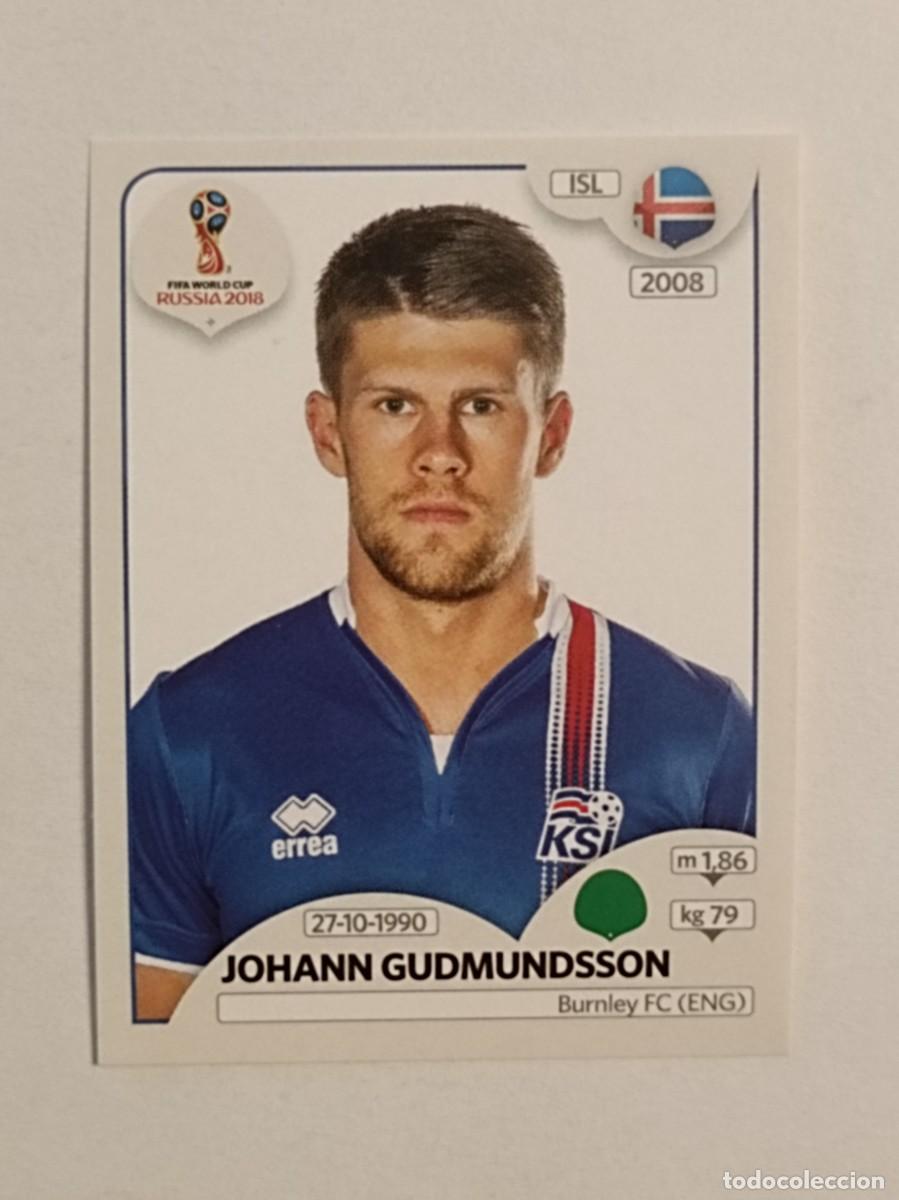 Cromos de f&uacute;tbol: #295 GUDMUNDSSON (ISLANDIA) MUNDIAL RUSIA 2018 PANINI VERSION ROSA