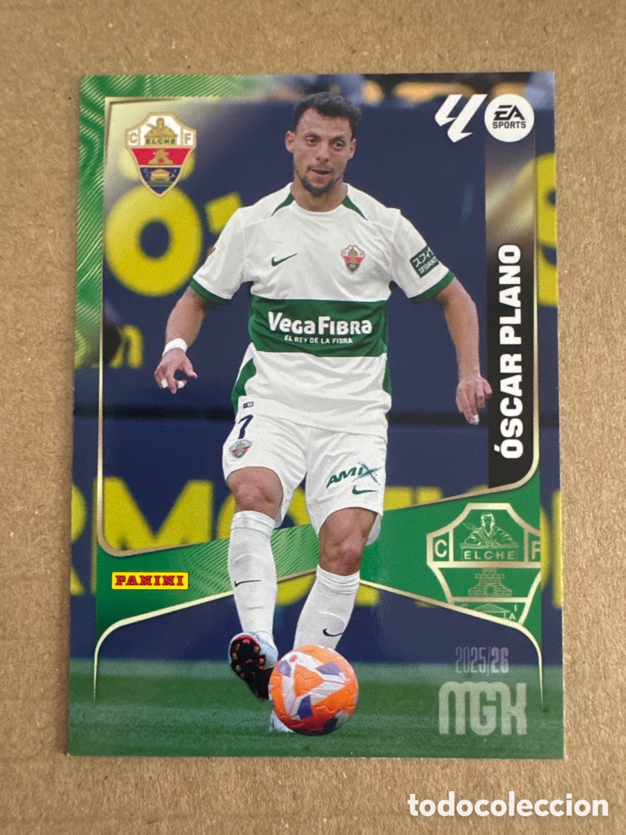 Fu&szlig;ball-Sticker: # 144 &Oacute;scar Plano Elche Megacracks 25 26 2025 2026 MGK