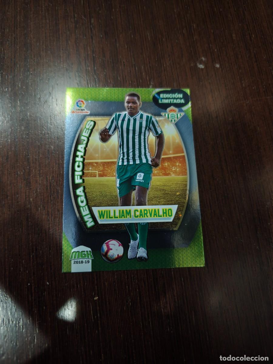 Cromos de f&uacute;tbol: MEGACRACKS 2018-2019 MEGA FICHAJES WILLIAM CARVALHO ( BETIS ) N&ordm; 118 B