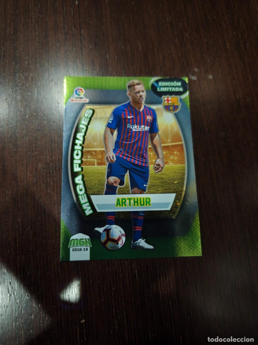 Cromos de f&uacute;tbol: MEGACRACKS 2018-2019 MEGA FICHAJES ARTHUR ( F.C. BARCELONA ) N&ordm; 95 B