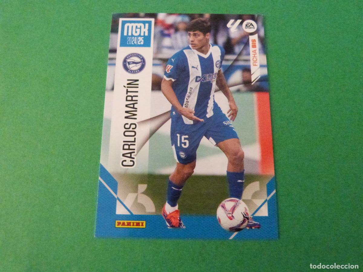Cromos de f&uacute;tbol: TRADING CARD FUTBOL CARLOS MARTIN DEPORTIVO ALAV&Eacute;S N&ordm; 34 BIS LIGA MEGACRACKS 2024-2025/24-25 PANINI