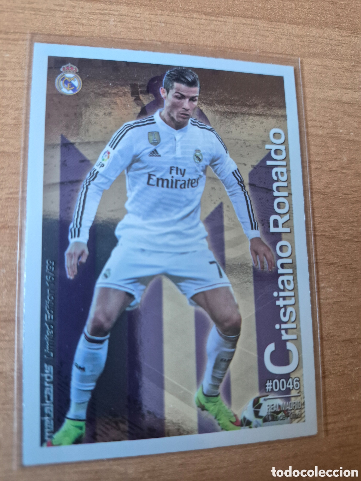 Cromos de f&uacute;tbol: Mundicromo 2015 2016 Ronaldo Metalcards
