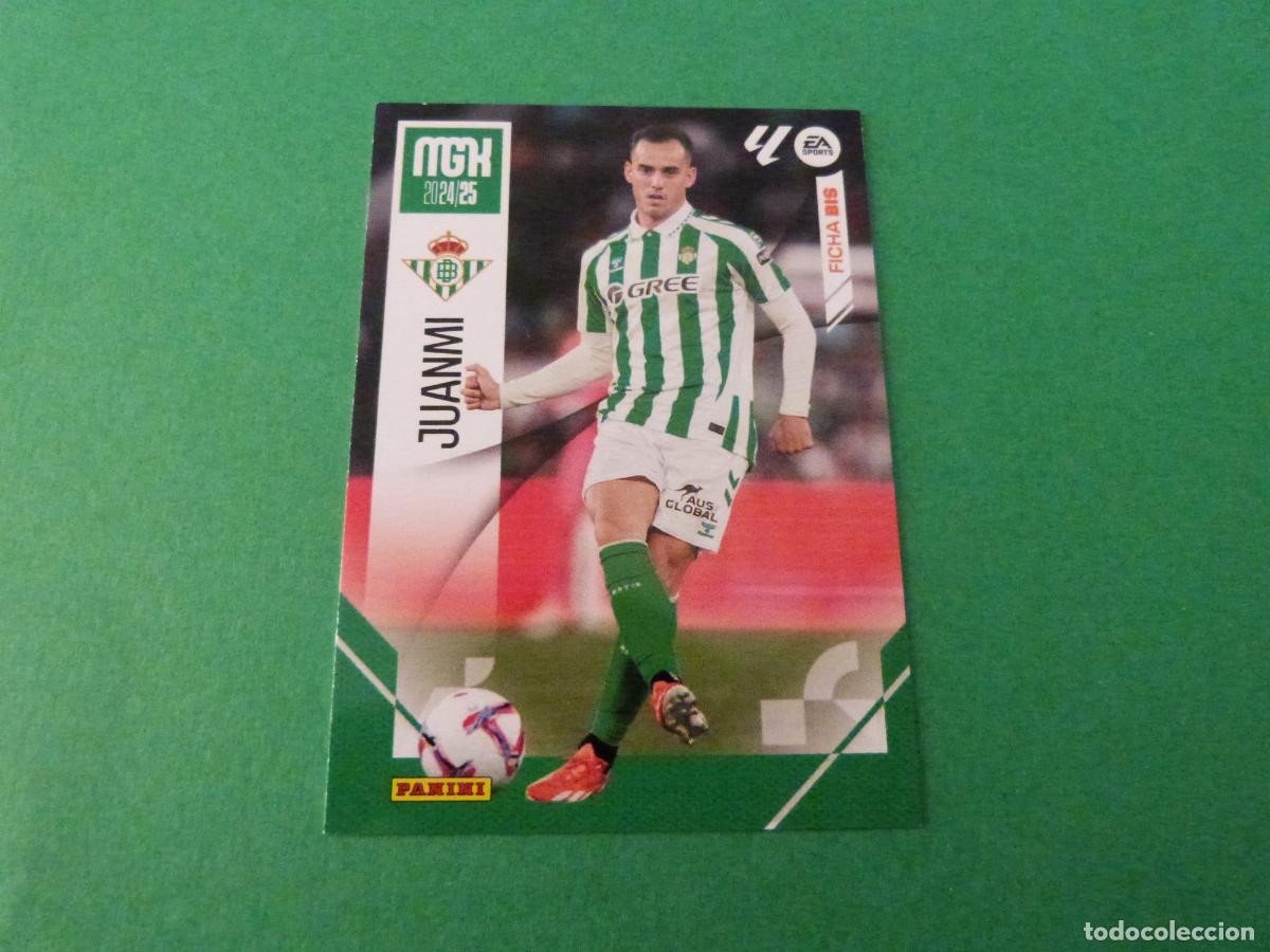 Cromos de f&uacute;tbol: TRADING CARD FUTBOL JUANMI REAL BETIS BALOMPIE N&ordm; 107 BIS LIGA MEGACRACKS 2024-2025/24-25 PANINI