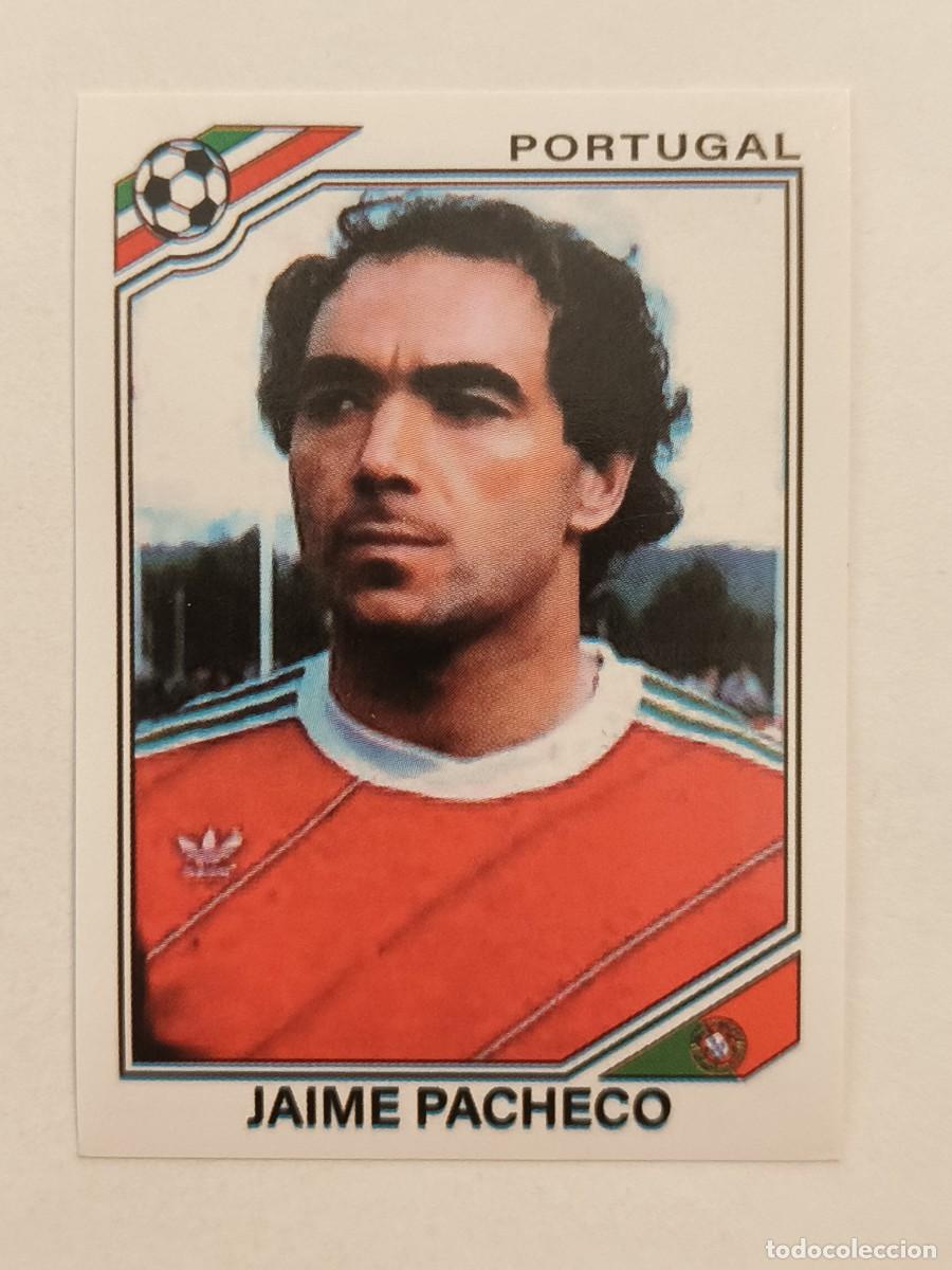 Football Stickers: #393 JAIME PACHECO (PORTUGAL) MUNDIAL MEXICO 86 PANINI