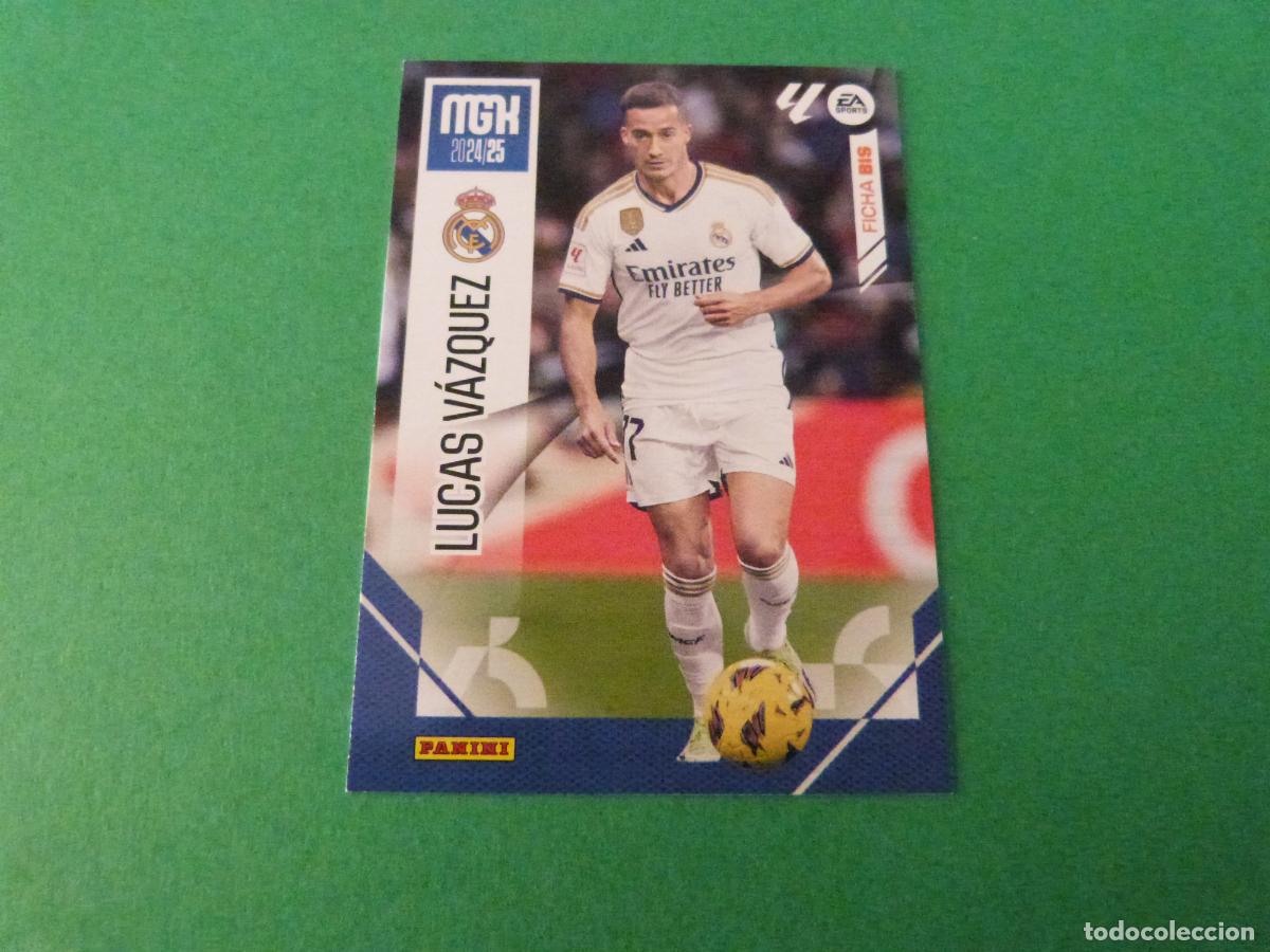 Football Stickers: TRADING CARD FUTBOL LUCAS VAZQUEZ REAL MADRID C.F. N&ordm; 231 BIS LIGA MEGACRACKS 2024-2025/24-25 PANINI