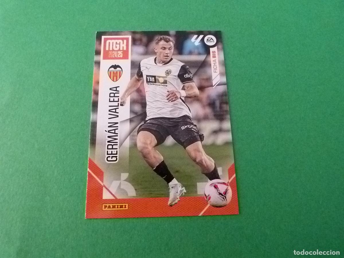 Cromos de f&uacute;tbol: TRADING CARD FUTBOL GERM&Aacute;N VALERA VALENCIA C.F. N&ordm; 338 BIS LIGA MEGACRACKS 2024-2025/24-25 PANINI