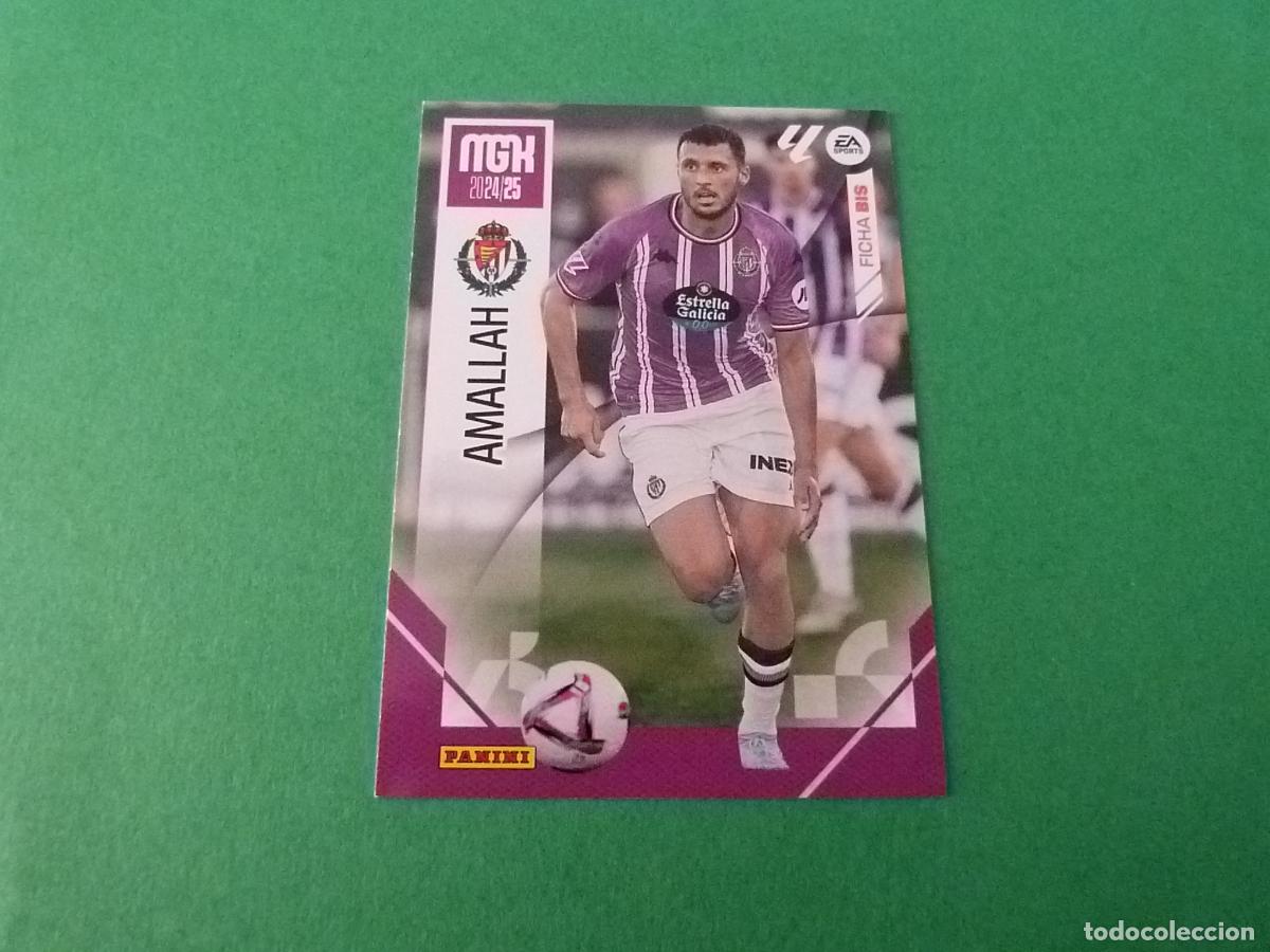 Fu&szlig;ball-Sticker: TRADING CARD FUTBOL AMALLAH REAL VALLADOLID C.F. N&ordm; 353 BIS LIGA MEGACRACKS 2024-2025/24-25 PANINI