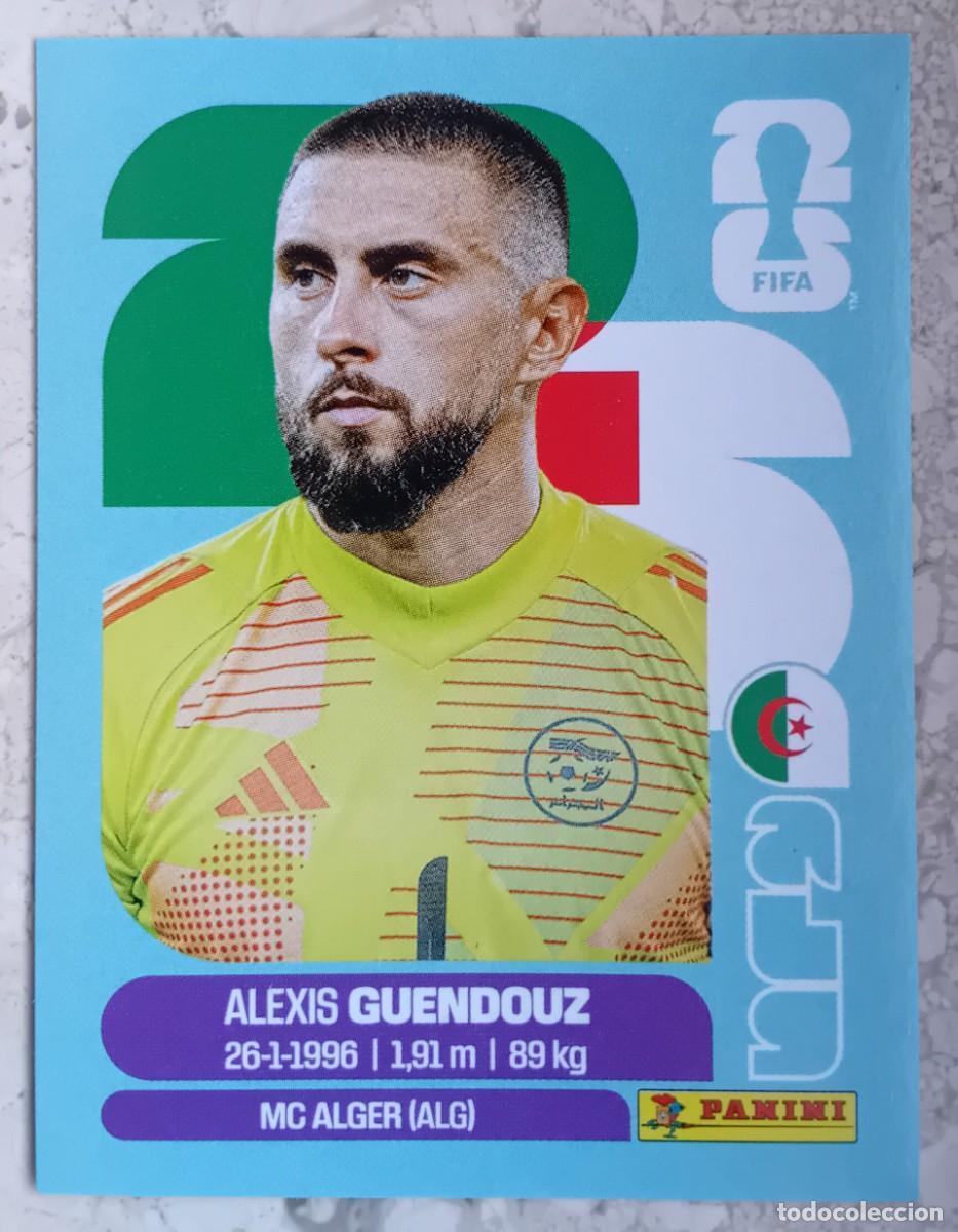 Cromos de f&uacute;tbol: Figurina Panini 2026 Cromo World Cup Usa Mundial 2026 Alexis Guendouz Algeria n ALG 2