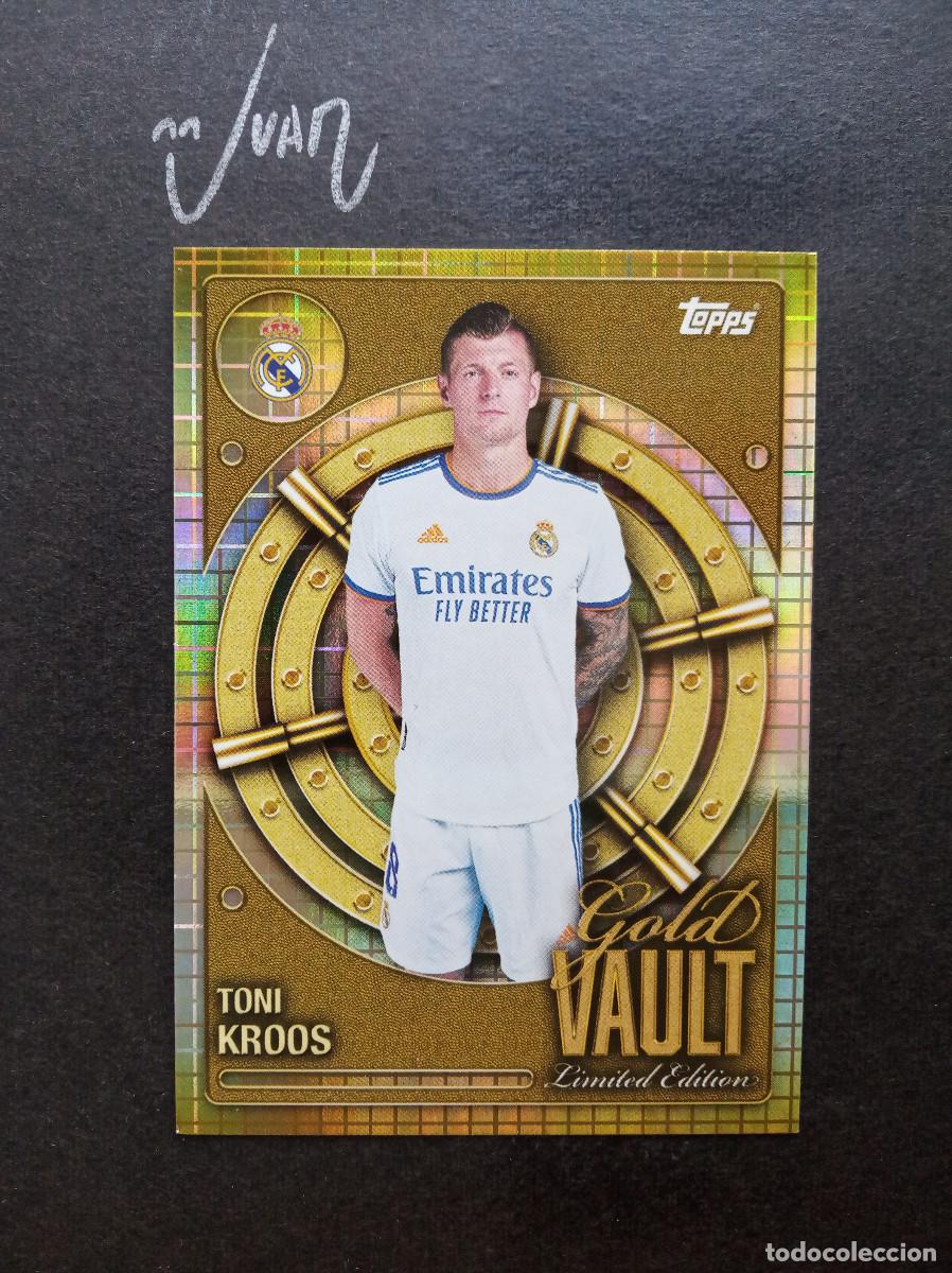 Figurine di Calcio: GV-4 GV 4 LIMITED EDITION GOLD VAULT TONI KROOS REAL MADRID ⚽ TOPPS &reg; COLLECTOR TIN 2025 2026 25 26
