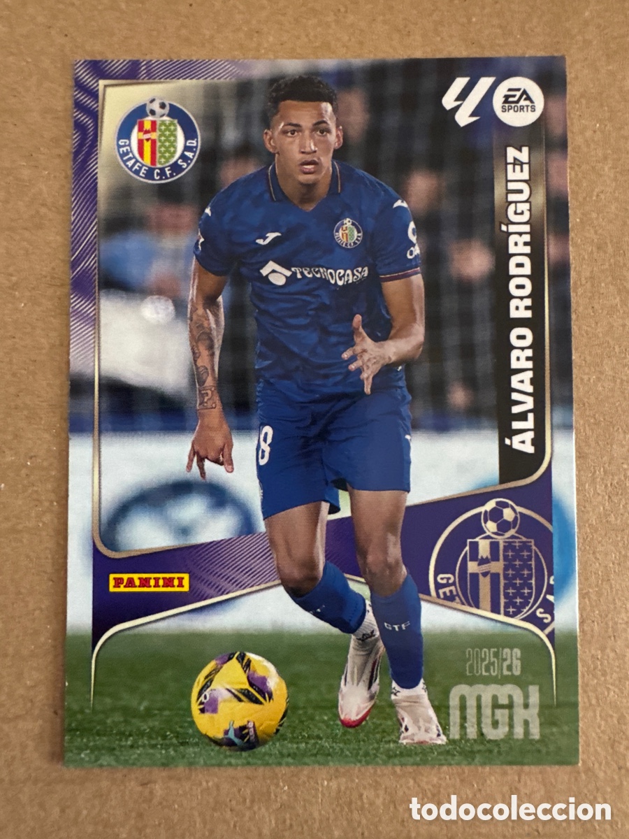 Cromos de f&uacute;tbol: # 179 &Aacute;lvaro Rodr&iacute;guez Getafe Megacracks 25 26 2025 2026 MGK