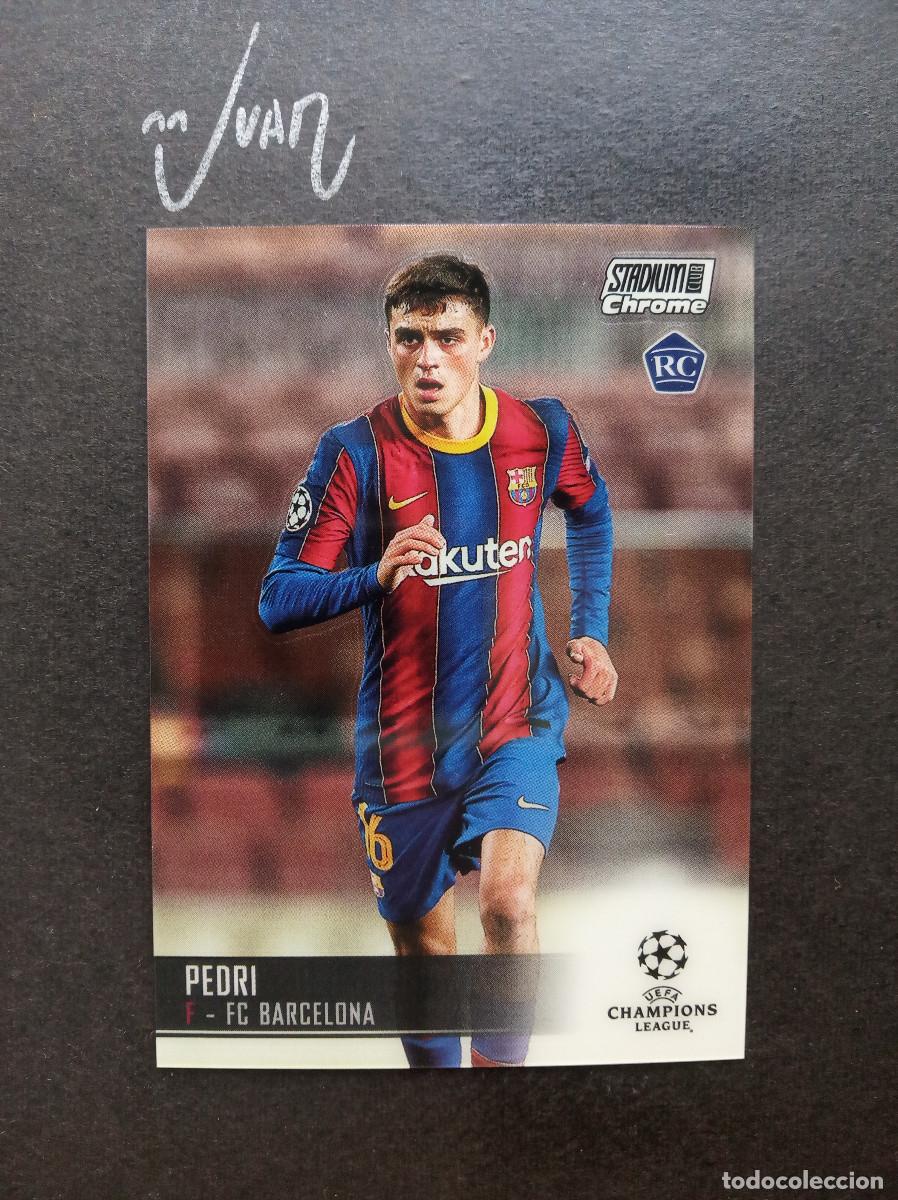 Cartes &agrave; collectionner de Football: N&ordm; 26 ROOKIE PEDRI FC BARCELONA ESPA&Ntilde;A ⚽ TOPPS &reg; CHROME STADIUM CLUB CHAMPIONS 2020 2021 20 21 NUEVO