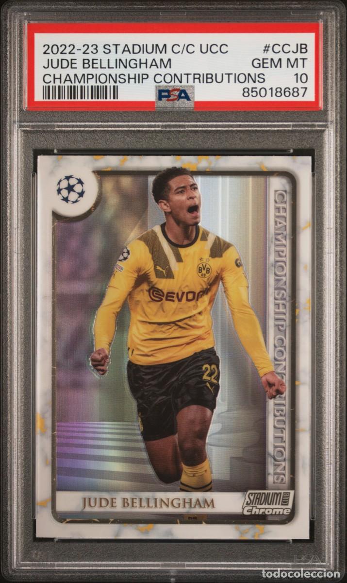 Cromos de f&uacute;tbol: Bellingham Borussia Dortmund Topps Stadium Chrome Championship 2022 23 PSA 10