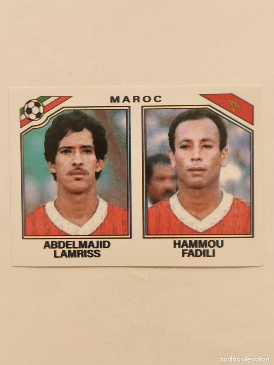 Cromos de f&uacute;tbol: #422 ABDELMAJID LAMRISS-HAMMOU FADILI (MARRUECOS) MUNDIAL MEXICO 86 PANINI
