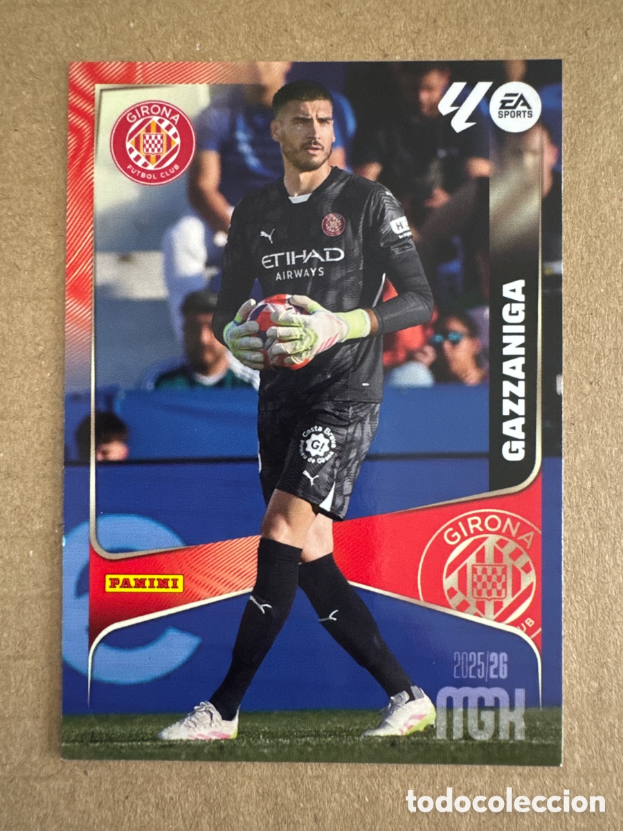 Cromos de f&uacute;tbol: # 182 Gazzaniga Girona Megacracks 25 26 2025 2026 MGK