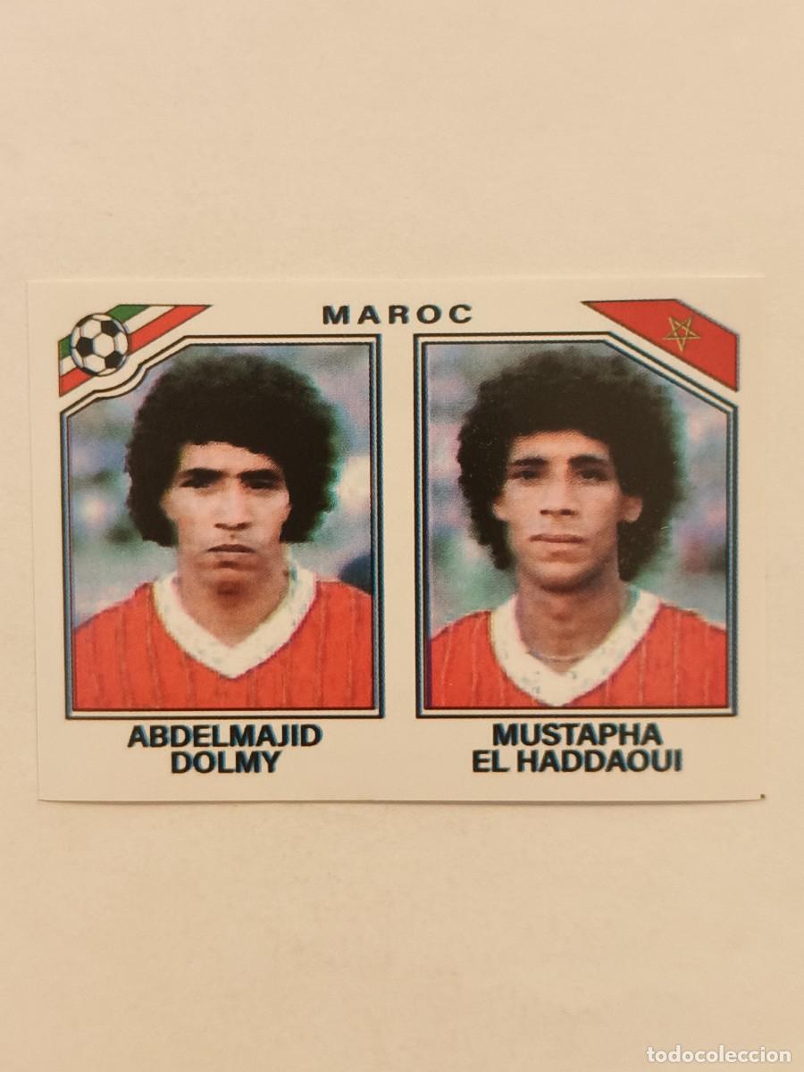 Cromos de f&uacute;tbol: #423 ABDELMAJID DOLMY-MUSTAPHA EL HADDAOUI (MARRUECOS) MUNDIAL MEXICO 86 PANINI