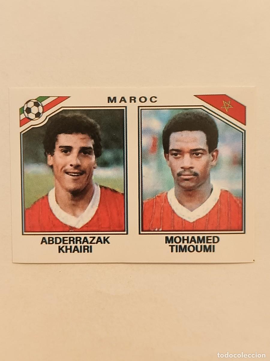 Cromos de f&uacute;tbol: #424 ABDERRAZAK KHAIRI-MOHAMED TIMOUMI (MARRUECOS) MUNDIAL MEXICO 86 PANINI