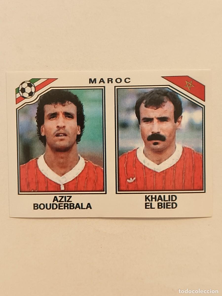 Cromos de f&uacute;tbol: #425 AZIZ BOUDERBALA-KHALID EL BIED (MARRUECOS) MUNDIAL MEXICO 86 PANINI