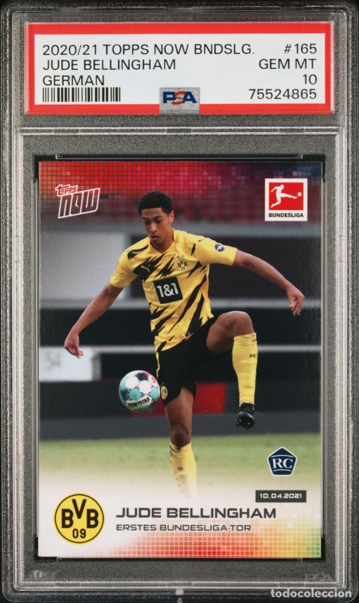 Cromos de f&uacute;tbol: RC Bellingham #165 Borussia Dortmund Topps Now Bundesliga German 2020 21 PSA 10