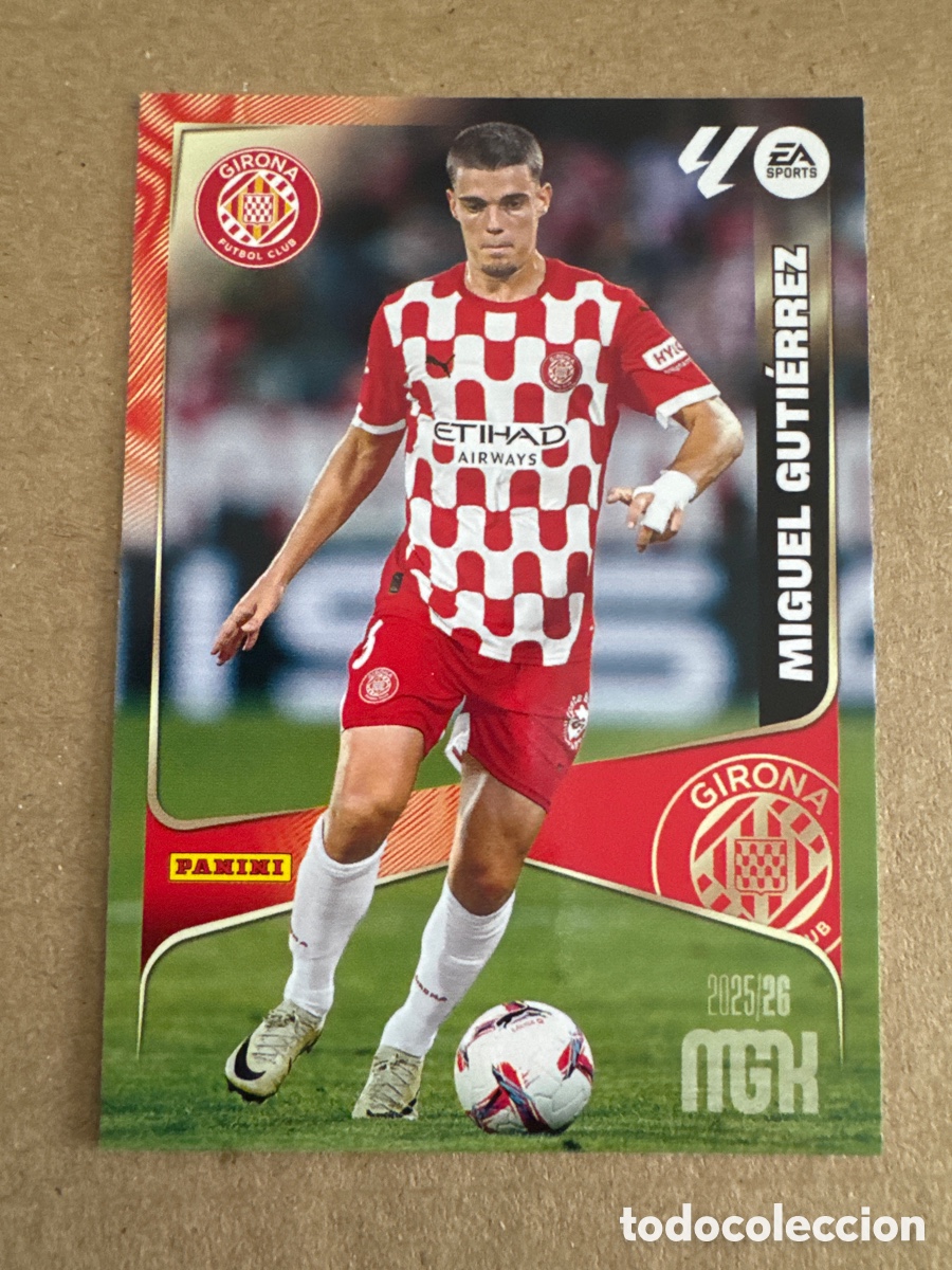 Cromos de f&uacute;tbol: # 188 Miguel Guti&eacute;rrez Girona Megacracks 25 26 2025 2026 MGK