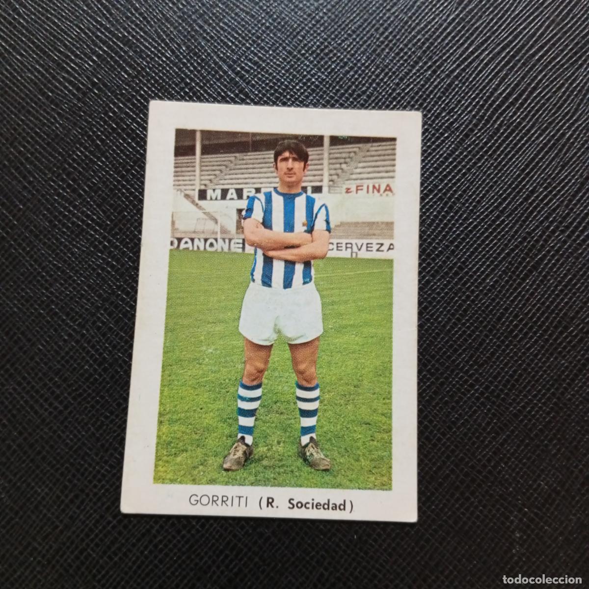 Cromos de f&uacute;tbol: GORRITI REAL SOCIEDAD FHER 1970 1971 CROMO FUTBOL 70 71 LIGA - SIN PEGAR - A70 PG460