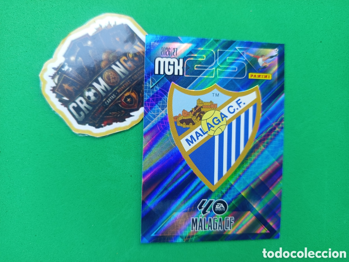 Football Stickers: ❇️ CROMO ⚽ CARD ESCUDO M&Aacute;LAGA 235 MEGACRACKS LIGA 26 27 MGKS 2026 2027 ❇️