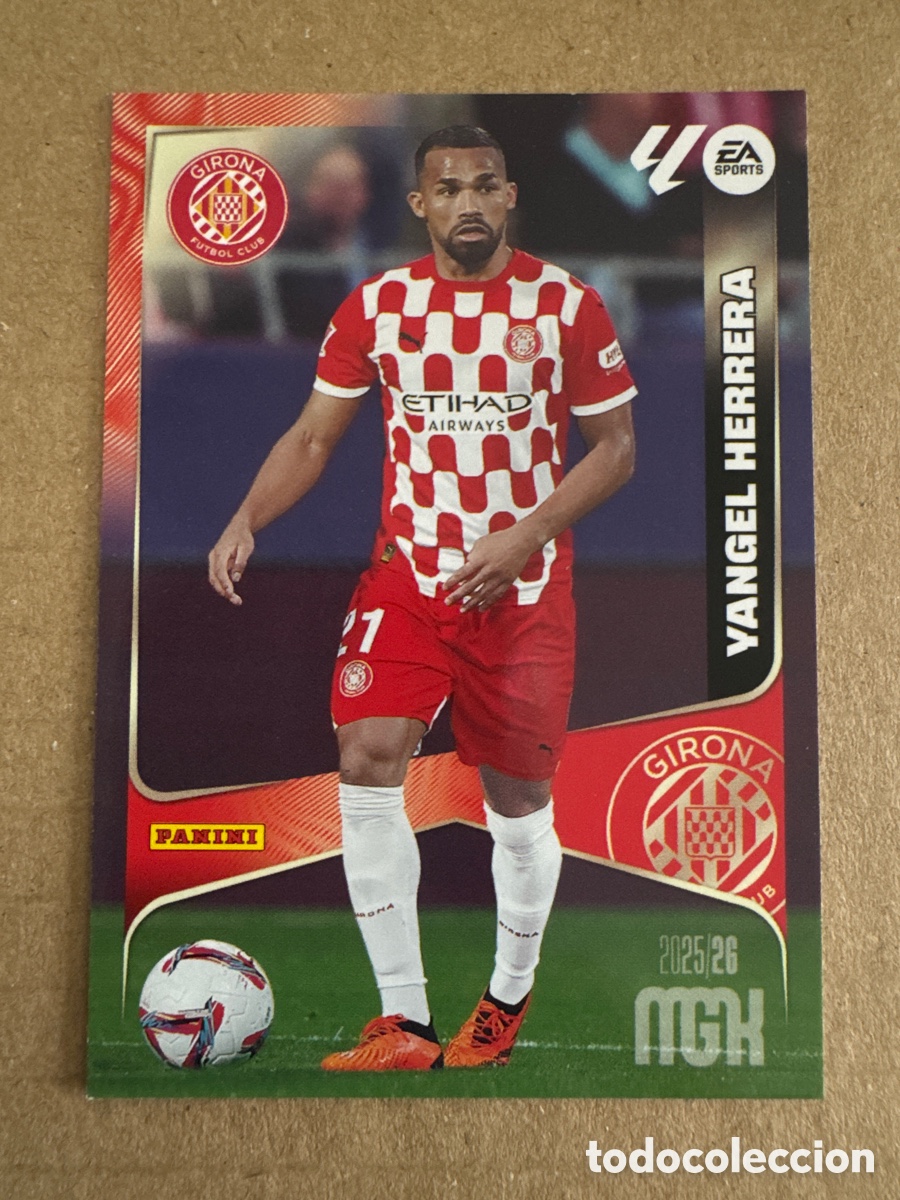 Cromos de f&uacute;tbol: # 192 Yangel Herrera Girona Megacracks 25 26 2025 2026 MGK