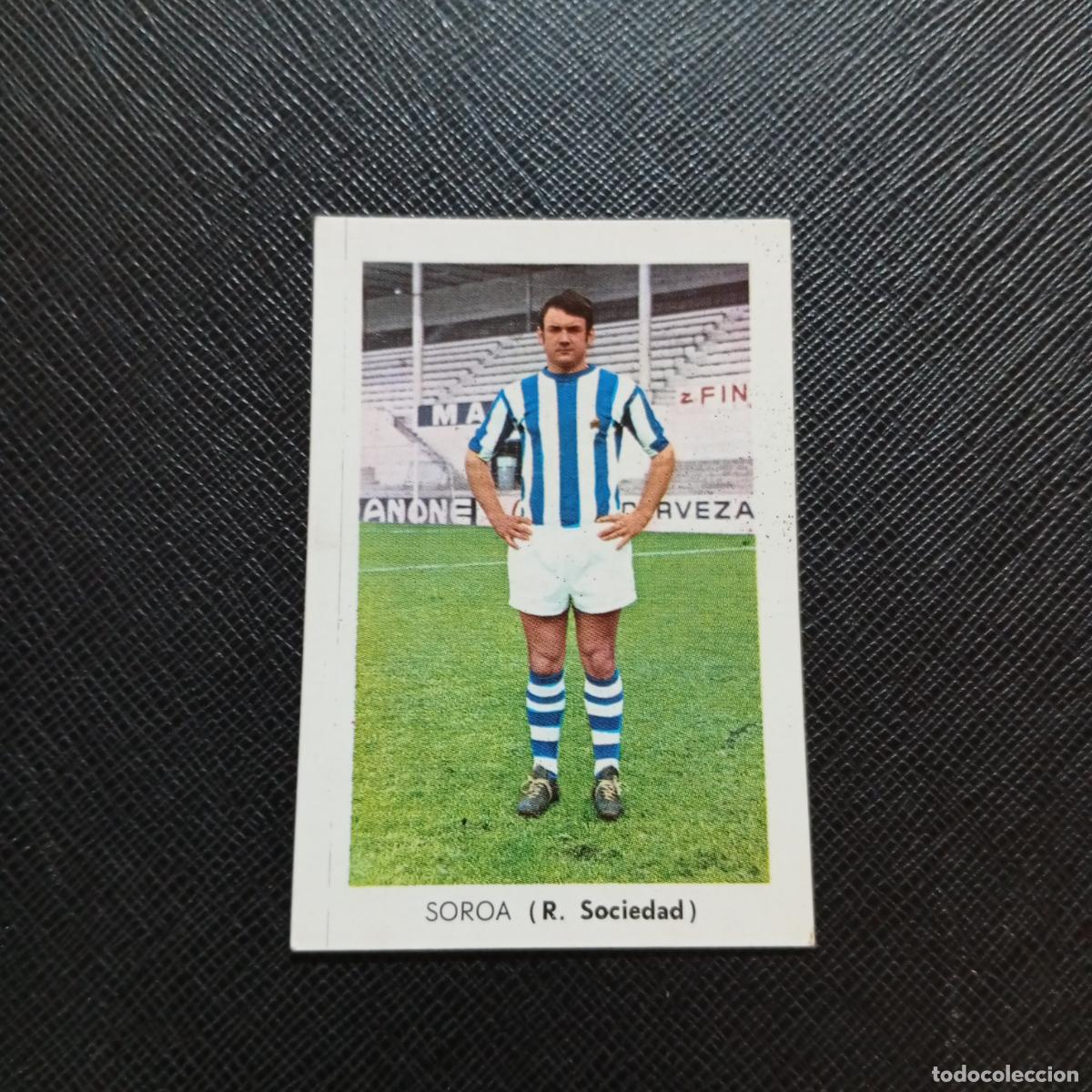Cromos de f&uacute;tbol: SOROA REAL SOCIEDAD FHER 1970 1971 CROMO FUTBOL 70 71 LIGA - SIN PEGAR - A70 PG460