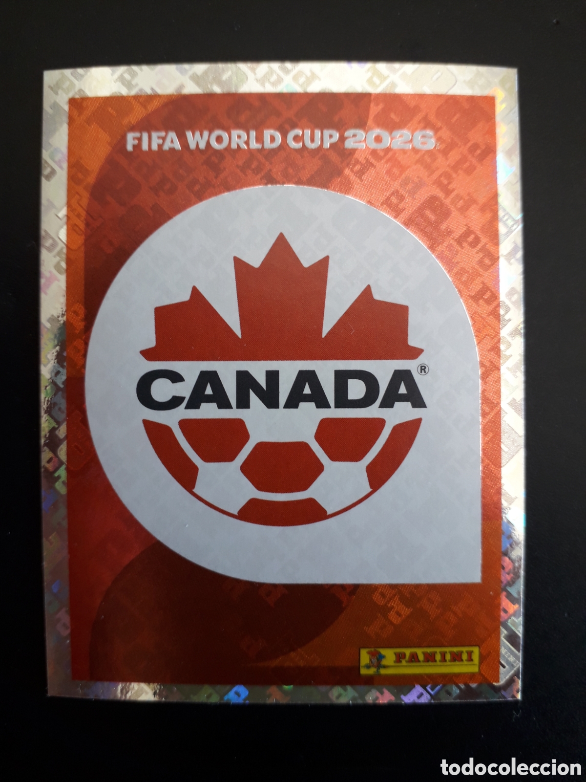 Cromos de f&uacute;tbol: ESCUDO CANAD&Aacute; CAN 1 MUNDIAL F&Uacute;TBOL 2026 FIFA WORLD CUP PANINI SIN PEGAR PEDIDO M&Iacute;NIMO 3&euro;